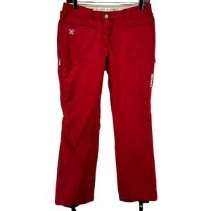 Descente DNA Snow Ski Pants Insulated Winter Straight Snowboarding Red 8 30x32